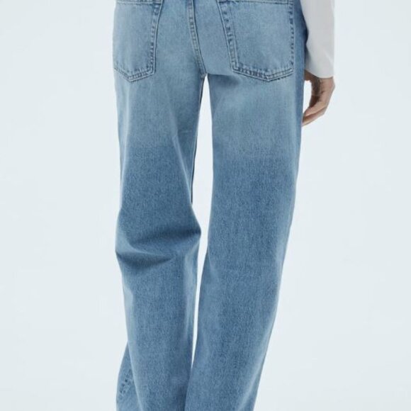 MANGO Mid Rise Relaxed Straight Leg Jeans - Picture 2 of 8